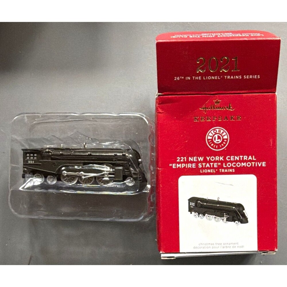 Hallmark Keepsake 2021 Lionel Trains New York Central Empire State Ornament NIB